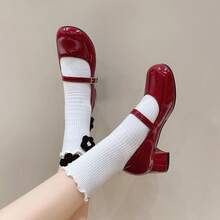 Women Flats - White Low Heels 2cm - View 3