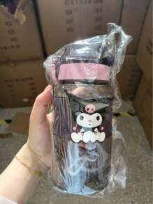 Sanrio 1 pieza Botella de agua redonda de 600ml de Sanrio, disponible en 3 estilos, apropiada para estudiantes y deportes