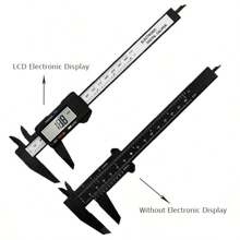 1pc 150mm/6inch Electronic Digital Caliper Carbon Fiber Dial Vernier Caliper Gauge Micrometer Measuring Tool Digital Ruler