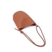 2026 New Woven Texture French Style Bucket Bag, Large Capacity Shoulder Bag, Unique Texture Handbag For Women - Multicolor - View 5