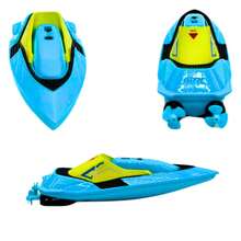 Barco a Control Remoto de Alta Velocidad con Doble Hélice, Resistente al Agua, Batería Recargable y Control de Largo Alcance | Diseño Aerodinámico para Uso en Alberca, Lago o Estanque | Ideal para Niños, Adolescentes y Entusiastas del Modelismo Náutico - verde menta - Ver 4