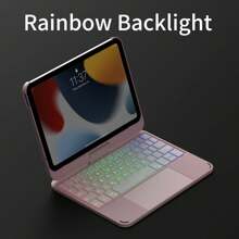 kolude For IPad 13 Pro Case With Keyboard & IPad Air 13 Inch Case Keyboard, Rainbow Backlits, Pencil Holder, 360°Rotatable, Keyboard For IPad Pro 12.9 Inch 6th/5th/4th/3rd Generation,For IPad 7th/8th/9th 10.2" IPad Air 3/IPad Pro 10.5",For Ipad 10th/11th(A16) IPad Air 6th/5th/4th 10.9 IPad Pro 11(4th/3rd/2nd/1st),For IPad Pro(M4)13 Inch,For Ipad Mini7(A17pro)/ Mini6-8.3"