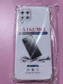 1pc Transparent Four-Corner Anti-Drop Case, Compatible With Samsung Series, Samsung Phone Transparent Four-Corner Anti-Drop Case, Phone Case, Protective Cover, Phone Shell, Phone Sleeve, Anti-Drop Phone Case, Transparent Phone Case, Minimalist Phone Case, Solid Color Phone Case, Transparent Phone Case, TPU Phone Case Anti-Drop (Military-Grade Anti-Drop)