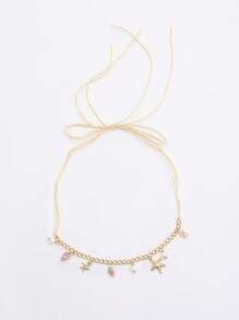 1 件女士波西米亚风蜡绳镂空手工编织装饰连衣裙腰带夏季，学校 - A - 查看 21