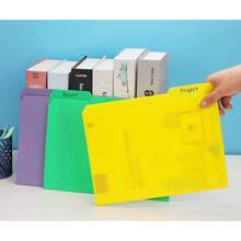 KTRIO 9 Pack Plastic Colored File Folders, Filing Folders For Letter Size, Poly File Folder, Assorted Colors, 1/3-Cut Tabs - Màu sắc rực rỡ - Xem 9