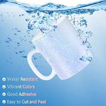 50pcs Holographic Sticker Paper, Holographic A4 Vinyl Coated, Clear Overlay Self-Adhesive Waterproof, 11.7 X 8.3 Inches (Gemstone)