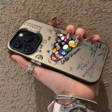 Carcasă de telefon argintie, culoare biliard, compatibilă cu