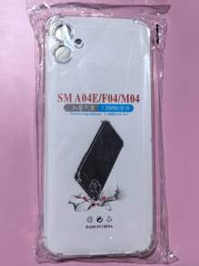 1pc Transparent Four-Corner Anti-Drop Case, Compatible With Samsung Series, Samsung Phone Transparent Four-Corner Anti-Drop Case, Phone Case, Protective Cover, Phone Shell, Phone Sleeve, Anti-Drop Phone Case, Transparent Phone Case, Minimalist Phone Case, Solid Color Phone Case, Transparent Phone Case, TPU Phone Case Anti-Drop (Military-Grade Anti-Drop)