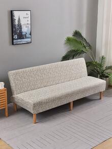 1pc Decorative Folding Sofa Bed Cover, Milk Silk Fabric, Non-Slip Elastic Universal Fit, 3-Seater, Printed Minimalist Polka Dot Design, 4 Color Options, Perfect Fit For Pets, Suitable For Spring, Summer, Autumn, Winter - Multicolor - View 5