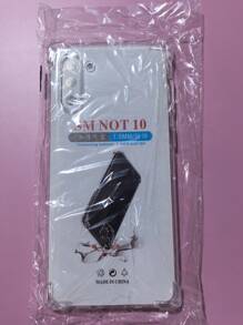 1pc Transparent Four-Corner Anti-Drop Case, Compatible With Samsung Series, Samsung Phone Transparent Four-Corner Anti-Drop Case, Phone Case, Protective Cover, Phone Shell, Phone Sleeve, Anti-Drop Phone Case, Transparent Phone Case, Minimalist Phone Case, Solid Color Phone Case, Transparent Phone Case, TPU Phone Case Anti-Drop (Military-Grade Anti-Drop)