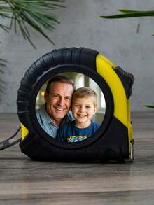 1pc Acrylic Customized Photo 5M Retractable Ruler, Meaningful Gift For Dad, Grandpa, Him, Husband, Personalized Photo Ruler - Five-meter Tape Measure Naked - View 3