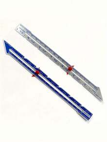 1 件金属滑动量规、缝纫测量工具、绗缝和缝纫用缝纫量规、缝纫配件、缝纫用品 - 銀色 - 查看 7