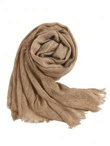 Crinkle Textured Rayon Wrinkle Hijab Scarves Crepe Long Hijab For Lady Rayon Wrinkle Hijab Women Scarf For Dress