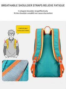 便携式户外运动背包，超轻大容量可折叠背包，适合徒步、远足、骑行、旅行、商务出行、通勤、健身等，防水耐用，是圣诞节、万圣节和感恩节的绝佳礼物。 - 彩色 - 查看 6
