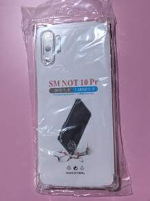 1pc Transparent Four-Corner Anti-Drop Case, Compatible With Samsung Series, Samsung Phone Transparent Four-Corner Anti-Drop Case, Phone Case, Protective Cover, Phone Shell, Phone Sleeve, Anti-Drop Phone Case, Transparent Phone Case, Minimalist Phone Case, Solid Color Phone Case, Transparent Phone Case, TPU Phone Case Anti-Drop (Military-Grade Anti-Drop)