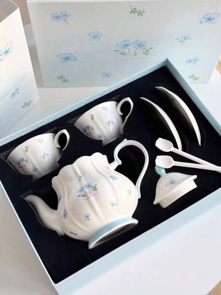 1 Set Ceramic Coffee Cup & Saucer, Suitable For Home Kitchen, Restaurant, Living Room, Gift, Drinking Water, Tea, Coffee, Milk, Juice, Wedding, Party, Birthday