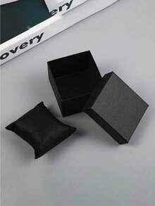 Cajas de regalo de reloj de nailon, caja de almacenamiento y exhibición de unicolor simple para relojes, organizador de joyería. Cajas de regalo de reloj de nailon, cajas de regalo para joyas con soporte para pulsera y almacenamiento cuadrado para relojes inteligentes y relojes de pulsera. Cajas de exhibición de joyería rectangulares para relojes, anillos y aretes.