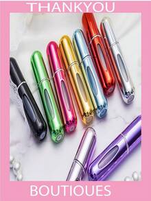 2 Pack Travel Perfume Atomizer Spray Bottles – Refillable Portable Cologne & Perfume Containers For Men & Women, Empty Travel Size Scent Decanter - 隨機顏色 - 查看 1
