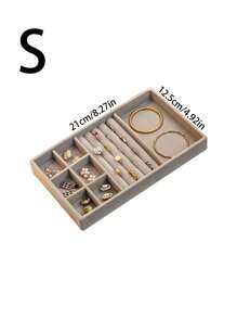 3-Layer Large Capacity Jewelry Storage Box, Portable Jewelry Storage Box, Dressing Table With Drawer Jewelry Storage Box, Gift Leather Jewelry Box, Exquisite Display Packaging Storage Container Back To School