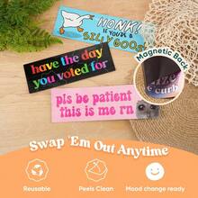 D10PCS Funny Car Magnet Fun Prank Magnetic Bumper Decals For Adult Magnetic Car Stickers For Vehicles And Trucks7001 - 可愛又搞笑 - 查看 5