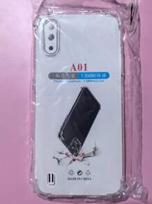 1pc Transparent Four-Corner Anti-Drop Case, Compatible With Samsung Series, Samsung Phone Transparent Four-Corner Anti-Drop Case, Phone Case, Protective Cover, Phone Shell, Phone Sleeve, Anti-Drop Phone Case, Transparent Phone Case, Minimalist Phone Case, Solid Color Phone Case, Transparent Phone Case, TPU Phone Case Anti-Drop (Military-Grade Anti-Drop)