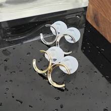 Tapones de oído reutilizables de lujo color dorado, tapones de oído de silicona suave, tapones de oído para motocicleta, tapones de oído para conciertos, dormir, trabajo, concentración, viajes, nuevo estilo de moda