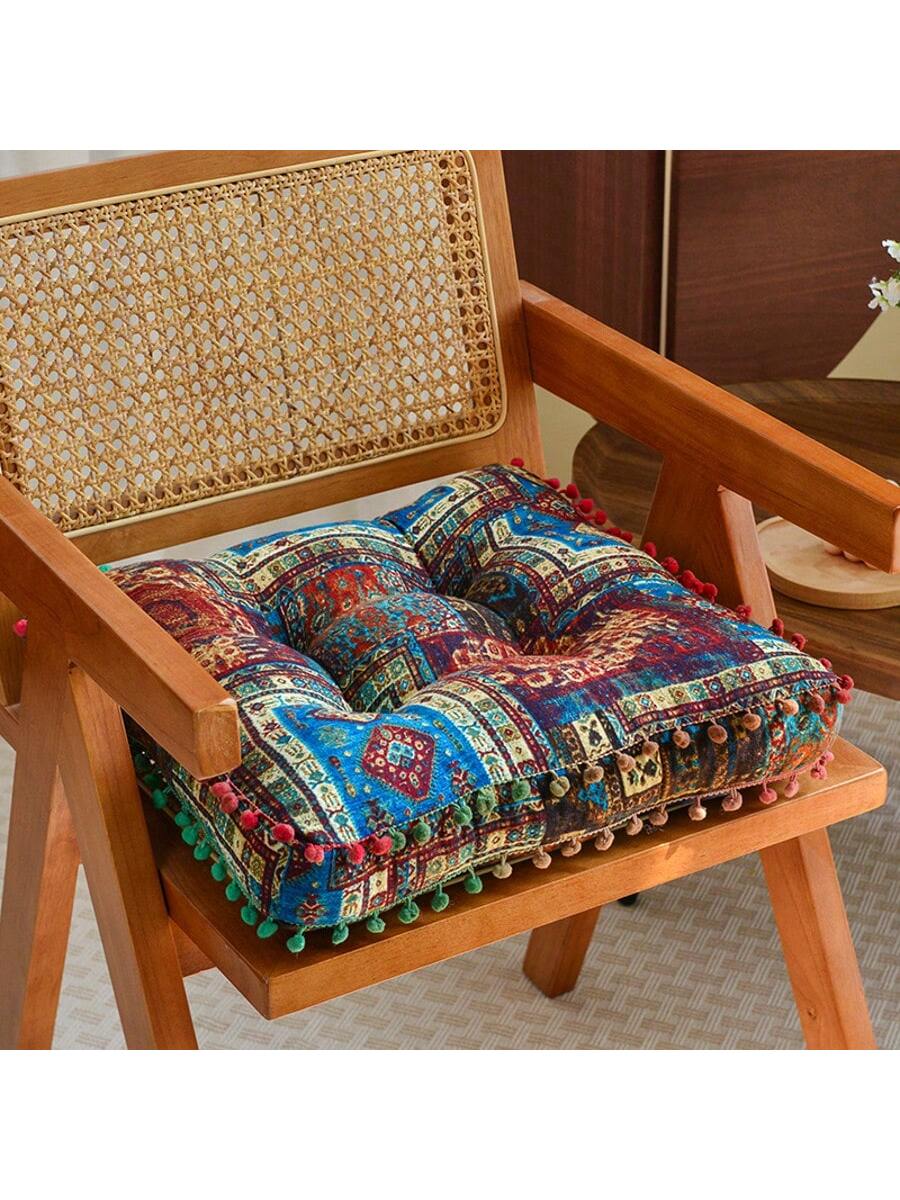 احصل على وسادة أرضية سميكة بطراز بوهيمي تتمتع بالر...