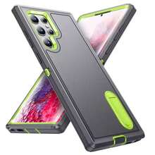 Phone Case For Galaxy S25 Ultra L 3 In 1 I Shockproof Heavy Duty Anti-Scratch Rugged Kickstand Cover(1 Pack )