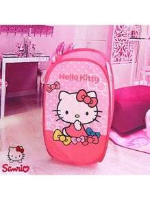 Sanrio Sanrio Hello Kitty Collapsible Laundry Basket, Dirty Clothes Bin, Fabric Cloth Hamper, Household Clothing Basket, Toy Storage Tote, Lightweight And Convenient, Large Capacity, Fashionable And Attractive