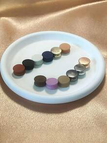 1/2/4pcs Simple Flat Magnetic Clips - Multi-Color Detachable Magnetic Buckles, Suitable For Women And Men To Fix Shirts, Scarves - Fashion Decorative Accessories, Suitable For Any Season, Holiday Gifts - Multicolor - View 5
