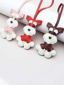 1 件奔腾的骏马和狗钥匙扣 - PU 皮革马术吊饰，14 种颜色（绿色、黑色、粉色、蓝色、黄色、白色、棕色、红色、橙色、棕色、深蓝色、深棕色、黑色、紫色、酒红色） - 可调节钥匙、包包、手机链带 - 情人节男女礼物 - 可与背包搭配