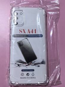 1pc Transparent Four-Corner Anti-Drop Case, Compatible With Samsung Series, Samsung Phone Transparent Four-Corner Anti-Drop Case, Phone Case, Protective Cover, Phone Shell, Phone Sleeve, Anti-Drop Phone Case, Transparent Phone Case, Minimalist Phone Case, Solid Color Phone Case, Transparent Phone Case, TPU Phone Case Anti-Drop (Military-Grade Anti-Drop)