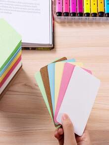 TYFYO 300 张 9*5.4 厘米空白名片，用于留言和书籍姓名，空白名片，用于留言卡，返校情人节 - 彩色 - 查看 8