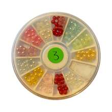 Vitalis Wheel With Decorative Gems For Nails - Pink - View 9