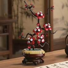 Bộ đồ chơi xếp hình MOC chủ đề cây cối - Hoa mai/Hoa cúc/Hoa lan/Cây trúc may mắn, bộ xếp hình hoa dành cho người lớn, bộ đồ trang trí nhà cửa tự làm thủ công - Quà tặng sinh nhật/Giáng sinh/Halloween/Ngày lễ tình nhân/Ngày của Mẹ - Nhiều màu - Xem 8