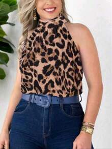STYLISH WOMEN'S HIGH NECK TIE-UP BLOUSES - Ounce - View 3