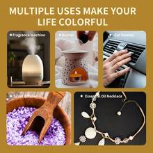 MEJISOO 12PCS * 0.34OZ Essential Oil Set Includes White Tea, Rose, Lily, Ocean, Mint, Sweet Orange, Lilac, Jasmine, Vanilla, Lavender, Sandalwood, And Cherry Blossom (6 * 0.34OZ). Roses, Blackice, Lavender, Lemon, Sandalwood, And Cherry Blossom Are Suitable For Home Humidifiers And Aromatherapy Essential Oil Diffusers