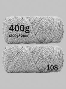 1/2pcs Premium T-Shirt Yarn - 200g/Pc High Elastic Cord Yarn, Soft & Stretchy Polyester Yarn For Vibrant Crochet Projects, Ideal For Home Decor DIY Crafts Like DIY Weaving, Crochet Projects, Handmade Weaving Bags, Baskets, Blankets, Mats, Shoes, Slippers, Cushions, And Dolls, Multicolor Yarn, Polyester Yarn, Acrylic Yarn, Knitting Accessories,