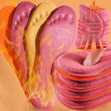 Palmilhas térmicas para manter os pés aquecidos, palmilhas de espuma viscoelástica com suporte para o arco do pé, ideais para mulheres no inverno, protetores de calçados.