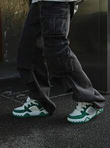 Men's All Seasons Slip-Resistant Lightweight Low Top Sneakers, Comfortable And Versatile Design