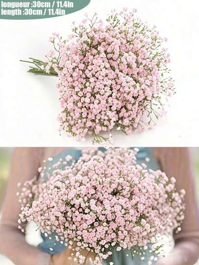 80pcs/40pcs/20pcs Artificial Flowers Baby Breath Flower Fake Gypsophila, Roose Gypsophila Artificial Flowers Gypsophila Plants Gypsophila Flowers Gypsophila Artificial Bouquet Gypsophila Artificial Flowers For Wedding Bridal Bouquets Home Crafts Decoration, For Wedding Party Home Decoration Floral Bouquets DIY Accessories, Valentine Day, Gift Gifts Birthday Graduation- Plastic Flowers!!