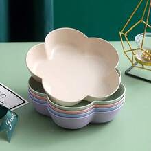 3 buc. Farfurie florală de lux cu fructe, tavă pentru mâncare de bucătărie, farfurie cu fructe pentru gustări în sufragerie, farfurie cu fructe uscate, farfurie pentru aperitive