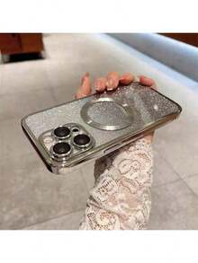 1 buah Casing Ponsel Magnetik Nyaman dengan Glitter Gradien Modis, Pengisian Daya Nirkabel, Perlindungan Penuh, Kompatibel dengan Galaxy S21 Ultra 5G, Kompatibel dengan Apple 16 Pro Max, Spark Go 2024/Kompatibel dengan Infinix Smart 8, Edge 30, Kompatibel dengan Redmi Note 14 Pro+ 5G, Kompatibel dengan Honor 50 Untuk Pria/Wanita, Tahan Air, Tahan Guncangan, Anti Jatuh, Tahan Gores, Versi Internasional, Bukan Versi Domestik - Purple - View 4