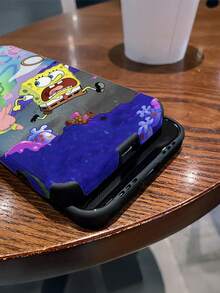 1 Ốp lưng điện thoại họa tiết sọc dọc hoạt hình SpongeBob Squarepants, tương thích với Samsung, tương thích với iPhone 16/15/14/13/12/11 Pro Max/12 Pro/14 Plus và các mẫu khác - Nhiều màu - Xem 5