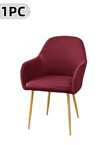 Waterproof Curved Back Chair Covers Modern With Armrest, Stretch Accent Dining Room Chairs Covers Slipcovers, Office Desk Chair Covers, Swivel Armchair Cover Protector For Vanity Living Room - Multicolor - View 16