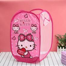 Sanrio Sanrio Hello Kitty Collapsible Laundry Basket, Dirty Clothes Bin, Fabric Cloth Hamper, Household Clothing Basket, Toy Storage Tote, Lightweight And Convenient, Large Capacity, Fashionable And Attractive