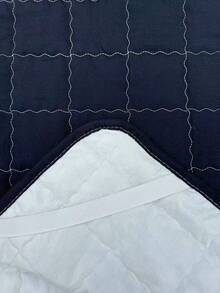 1pc Quilted Waterproof Mattress Pad, Thin Mattress Topper, Suitable For Single Or Double Bed, Soft & Comfortable Solid Color Bedding Mattress Cover, Burgundy/Olive Green/Black, Home Bedroom, Hotel, Nursing Home, Waterproof & Leak-Proof - Black - View 8