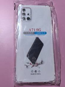 1pc Transparent Four-Corner Anti-Drop Case, Compatible With Samsung Series, Samsung Phone Transparent Four-Corner Anti-Drop Case, Phone Case, Protective Cover, Phone Shell, Phone Sleeve, Anti-Drop Phone Case, Transparent Phone Case, Minimalist Phone Case, Solid Color Phone Case, Transparent Phone Case, TPU Phone Case Anti-Drop (Military-Grade Anti-Drop)