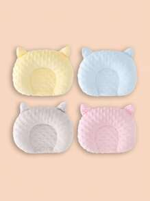 Comfortable U-Shaped Cartoon Design Small Dog Sleeping Mat - Warm Deep Sleep Accessory, Polyester Fleece, Solid Pattern, Oval Shape