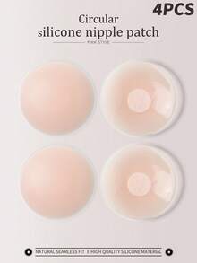 Cubrepezones de silicona, pétalos de silicona finos, invisibles y transpirables para el pecho de mujeres, pastillas antideslizantes para vestidos sin espalda y sin tirantes